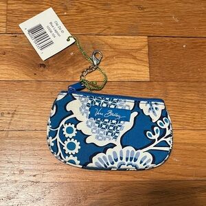 Vera Bradley Blue Lagoon Clip Zip ID